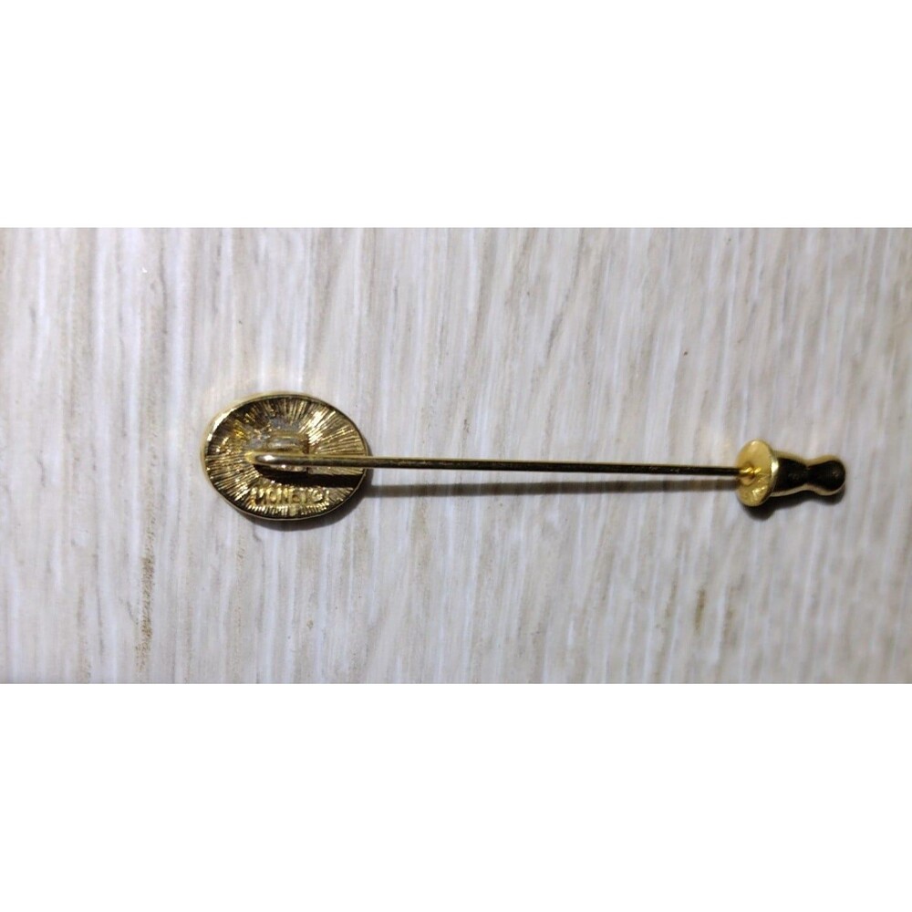 3 Vintage Gold Tone Stick Pins - Monet, Avon - Picture 3 of 5